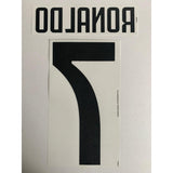 Número name set Juventus 2019-20 Local Ronaldo 7 player issue  Dekographics