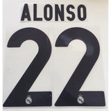 2009 2010 Real Madrid Name set kit Home ALONSO 22 SportingiD