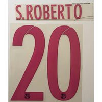 Name Set Número S. Roberto 20 FC Barcelona 2016/17 For away kit/Para la camiseta de visita Avery Dennison Player Issue