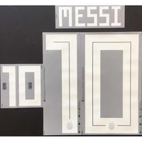 Name set Número “Messi 10”  Argentina 2018 Mundial de Rusia  Para la camiseta de visita/for away kit Dekographics