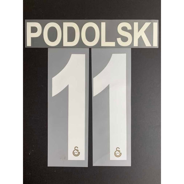Name set Número “Podolski 11” Galatasaray 2015-16 Para la camiseta de local/for Home kit
