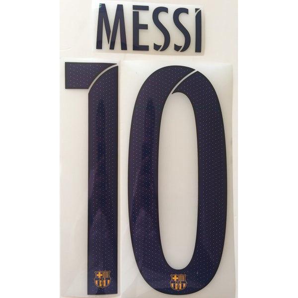Name set Número Messi 10 FC Barcelona 2015-16 For away kit/Para la camiseta de visita SportingiD Fan