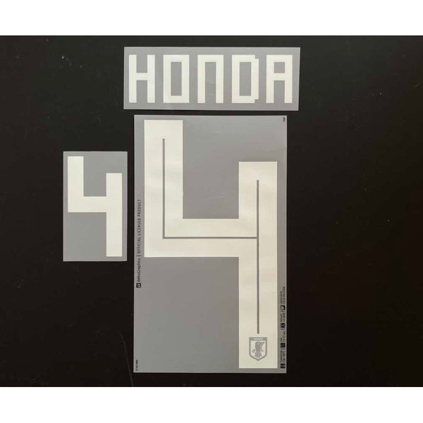 Name set Número “Honda 4”  Japón 2018 Mundial de Rusia  Para la camiseta de local/for Home kit Dekographics