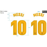 2017-2018 FC Barcelona Home Name Set Lionel Messi Reissue Player Version LaLiga Champions Avery Dennison