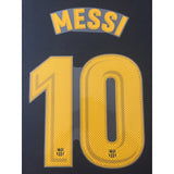 2017-2018 FC Barcelona Home Name Set Lionel Messi Reissue Player Version LaLiga Champions Avery Dennison
