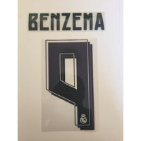 Name set “Benzema 9” Real Madrid 2015-16  Para la camiseta de local/for Home kit SportingiD