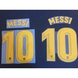 2017-2018 FC Barcelona Home Name Set Lionel Messi Reissue Player Version LaLiga Champions Avery Dennison