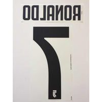 Name Set Número “Ronaldo 7” Juventus 2018-19 Para la camiseta de local y visita/for Home and away kits Dekographics