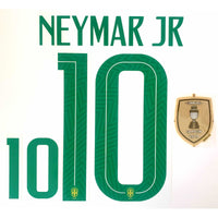 Set De Nombre Y Número Brasil 2019 Campeón Neymar Jr Local