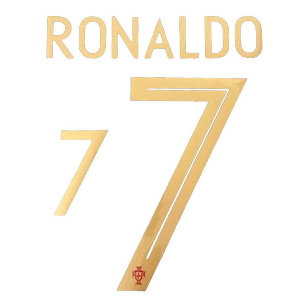 Name set Número “Ronaldo 7”  Selección Portugal 2018 Mundial de Rusia  Para la camiseta de local/for Home kit SportingiD