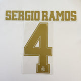 2019 - 2020 Sergio Ramos Real Madrid Home Away Name Set Player Issue Sporting ID