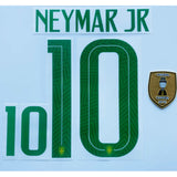 Set De Nombre Y Número Brasil 2019 Campeón Neymar Jr Local