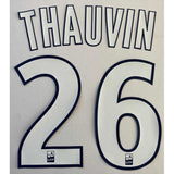 Name set Número “Thauvin 26” Olympique de Marsella 2018-19 Para la tercera equipación/for third kit  Ligue 1 Monblason