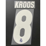 2016 - 2017 Kroos Away Real Madrid Name Set Player Issue Sporting ID