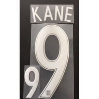 Name set Número “Kane 9”  Selección Inglaterra 2016 EURO 2016 Para la camiseta de visita/for away kit SportingiD