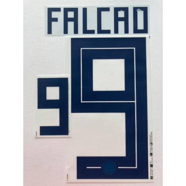 Name set Número “Falcao 9”  Selección Colombia 2018 Mundial de Rusia  Para la camiseta de local/for Home kit Dekographics