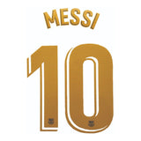 Name Set Número Messi 10 FC Barcelona 2018-21 Home kit/Para la camiseta de local La Liga Avery Dennison Player Issue
