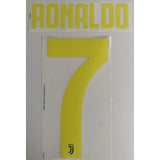 Name set Número “Ronaldo 7”  Juventus 2018-19 Para la tercera equipación/for third kit Dekographics