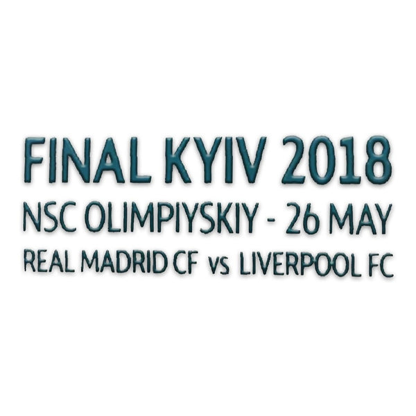 2018 MDT Kyiv Real Madrid Player Issue Kitroom Champions League Final