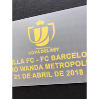 Set Oficial Final Copa del Rey 2018 Sevilla Vs Barcelona Player Issue TextPrint