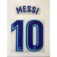 Name set Número Messi 10 FC Barcelona 2017-18 For away kit/Para la camiseta de visita SportingiD Fan