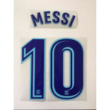 Name set Número Messi 10 FC Barcelona 2017-18 For away kit/Para la camiseta de visita SportingiD Fan