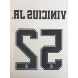 Real Madrid 2019-2020 Sporting iD Vinicius Jr 25 Name set and Number Third kit Adult Size