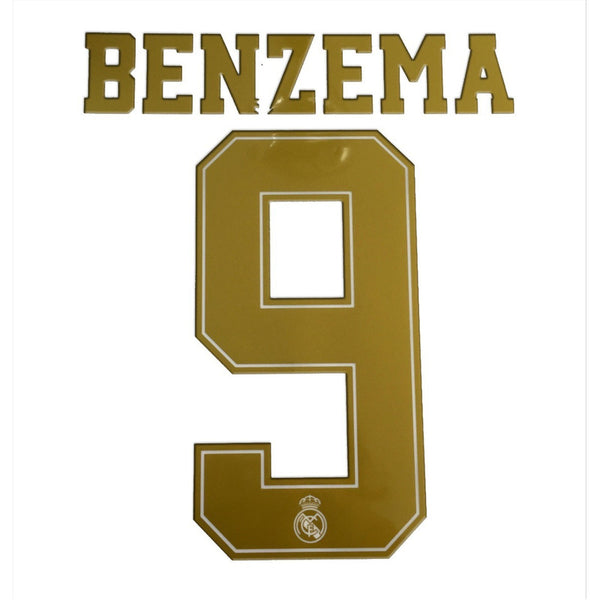 cigarro crédito Integrar Name Set Número “Benzema 9” Real Madrid 2019-20 Para la camiseta de Lo –  maskjerseys
