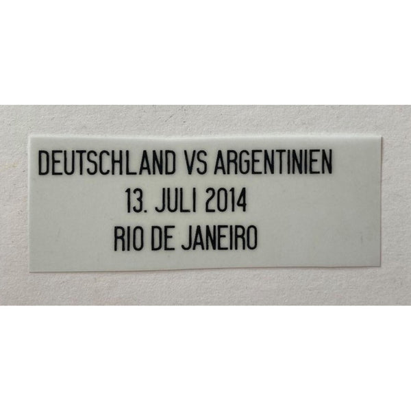 MDT Match Detail Final FIFA World Cup Brasil 2014 Alemania
