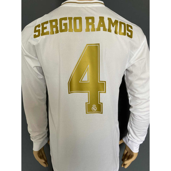 Jersey Real Madrid 2019-20 Local versión jugador clima chill Sergio Ramos numero player issue manga larga long sleeve shirt