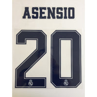 Name Set Número “Asensio 20” Real Madrid 2019-20 Para la tercera equipación/for third kit Champions League/Copa del Rey SportingiD