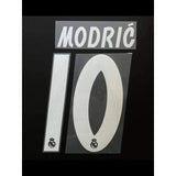 Name Set Número “Modrić 10” Real Madrid 2018-19 Para la camiseta de visita y tercera/for away and third kit Champions League/Copa del Rey SportingiD