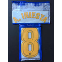 Name set Número A. Iniesta  FC Barcelona 2017-18 For home kit/Para la camiseta de local SportingiD Fan