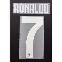 Name set Número Ronaldo 7  Juventus 2019-20 Para la camiseta de local for Home kit Dekographics player issue