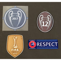 Set Of Patches Real Madrid 2017 18 Sporting Id Champions Ucl