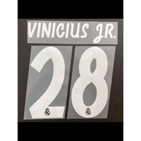 Número Real Madrid 2018 19 Vinicius 28 Visita Y Tercera vini Jr name set