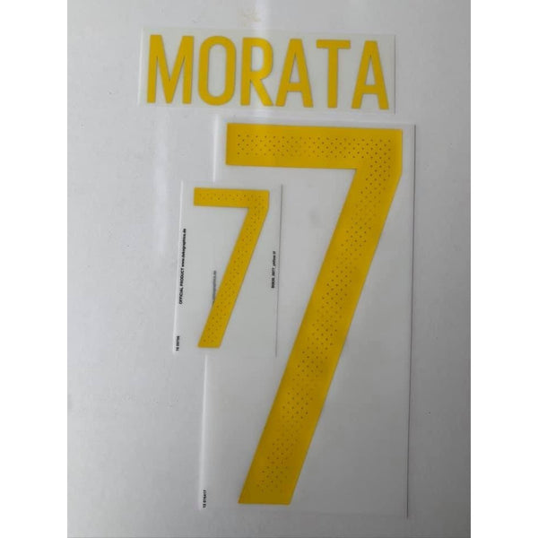 2016 2017 Spain Name Set Kit MORATA 7 EURO 2016 DekoGraphics