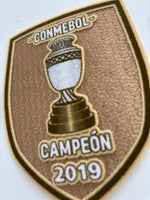 2021 Brazil Badges Set Kit Copa América Winner 2019 Player Issue Fiberlock