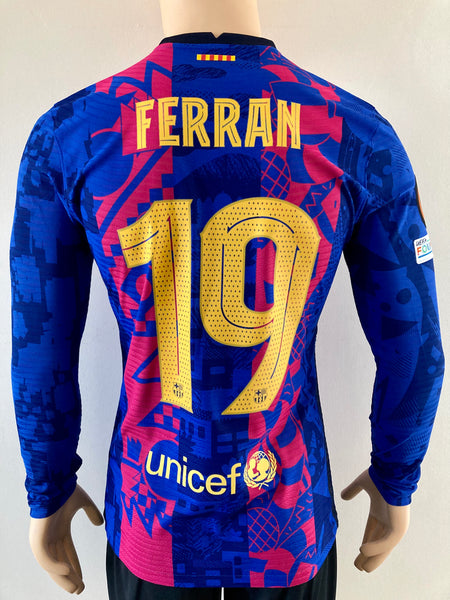 Champions League Barcelona Jersey 2021 Long Sleeve 2021-2022