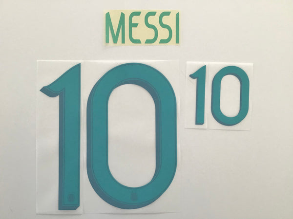 Nombre  número Argentina Messi 10 visitante 2021 player issue noble kitroom nameset away