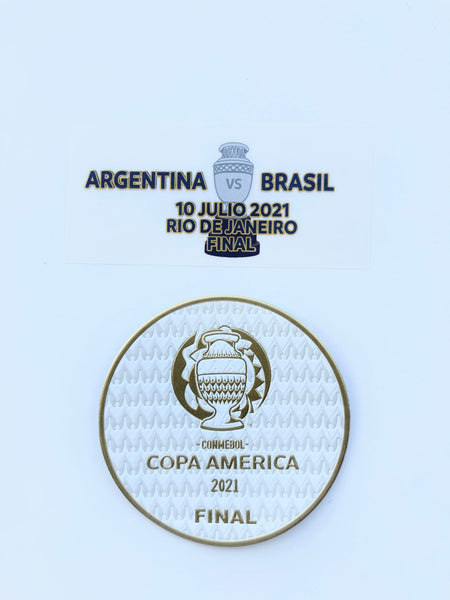 Parche Copa América 2021 FINAL CONMEBOL y MDT Argentina Vs. Brasil