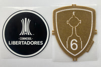 Set de parches Oficiales Copa Libertadores 2022 Boca Juniors Player Issue Fiberlok