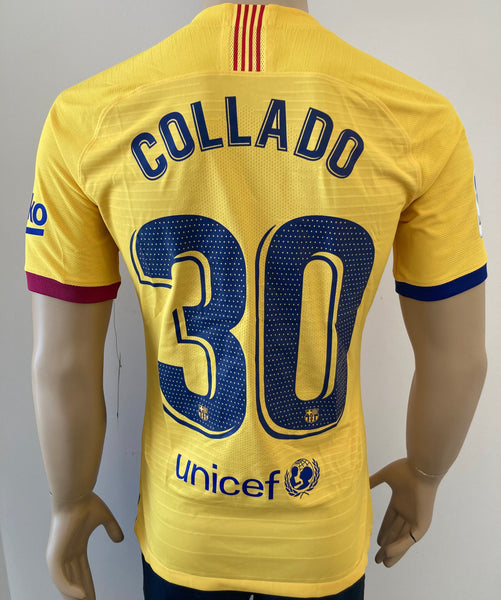 Jersey Barcelona 2019-20 Visitante Collado 30 Version jugador utileria La Liga Player issue kitroom