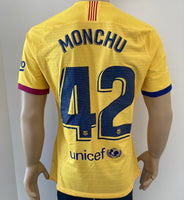 Jersey Barcelona 2019-20 Visitante Monchu 42 Version jugador utileria La Liga Player issue kitroom