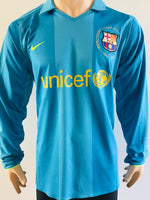 Jersey Nike FC Barcelona 2007 2008  Away Visita Puyol 5 Long sleeve Kitroom Player Issue shirt