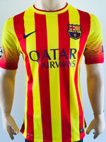 2013-2014 FC Barcelona Away Shirt Xavier Hernandez “Xavi” Player Issue Kitroom Champions Senyera Pre Owned Size M (Fitted)