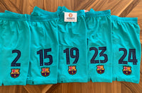 Short FC Barcelona 2019-20 Tercera Nelson Semedo, Lenglet, Martin, Umtiti, Junior Firpo