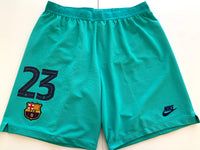 Short FC Barcelona 2019-20 Tercera Nelson Semedo, Lenglet, Martin, Umtiti, Junior Firpo