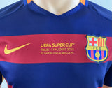 jersey shirt home barcelona 2015 UEFA super cup kitroom player issue iniesta utilería local super copa