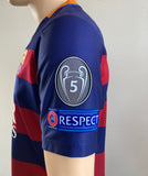 jersey shirt home barcelona 2015 UEFA super cup kitroom player issue iniesta utilería local super copa